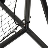 Voetbal rebounder 366x90x183 cm HDPE zwart - thumbnail