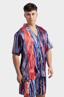 Carlo Colucci C4731 101 Shirt Heren - Maat S - Kleur: RoodWitBlauw | Soccerfanshop - thumbnail