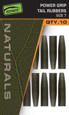 Fox Edges Naturals Power Grip Tail Rubbers Size 7 10st.
