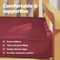 VidaXL Palet kussen wijnrood 200 x 40 x 8 cm oxford stof - thumbnail