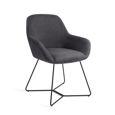 Jesper Home Kushi eetkamerstoel Black-Out beehive black