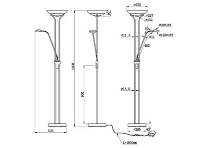 Trio Led leeslampOrson - R40073507