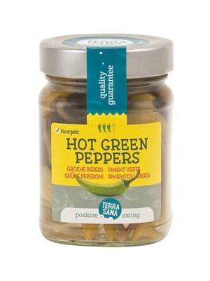 Groene pepers hot - 230 gram