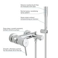 Grohe Concetto badkraan met doucheset Chroom - thumbnail