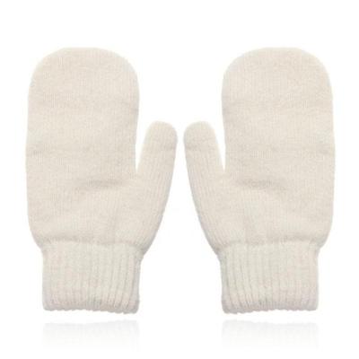 LGT JWLS Witte Gebreide Dameswanten - Luxe Konijnenbont Look LGT JWLS Witte Gebreide Dameswanten - Luxe Konijnenbont Look