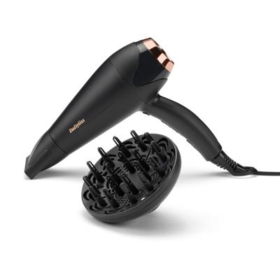 Babyliss d570de turbo shine föhn 2200w zwart/rosé
