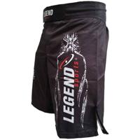 Legend Sports Kickboksshort Mma Dryfit Zwart Maat S - thumbnail