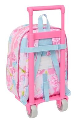 Schoolrugzak met Wielen Barbie Painterly Roze Hemelsblauw 22 x 27 x 10 cm