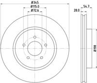 Remschijf Gecoat 54771PRO 8DD355115471 - thumbnail