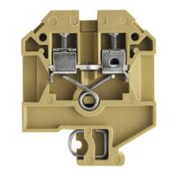 Weidmüller 0497560000 Doorgangsserieklem Schroeven Beige, Geel 50 stuk(s) - thumbnail