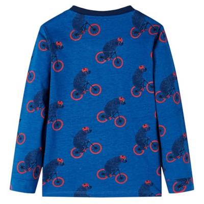 VidaXL Kinderpyjama met lange mouwen 140 petroleumkleurig