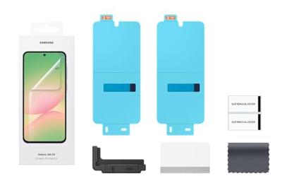 SAMSUNG 2 x displaybeschermfolie voor Galaxy A56, transparant, ontspiegeld
