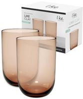 LIKE BY VILLEROY & BOCH - Like Clay - Longdrinkglas 0,45l set/2 - thumbnail