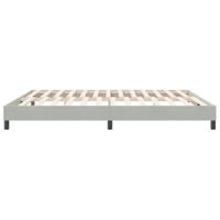 Boxspring zonder matras fluweel lichtgrijs 180x210 cm - thumbnail
