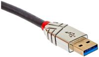 Lindy 36661 1m USB A USB B Mannelijk Vrouwelijk Grijs USB-kabel - thumbnail