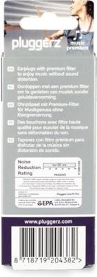 Pluggerz - Earplug music premium - 2paar