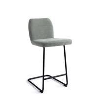 Jesper Home Barstoel 'Ikata' Arch Black, kleur Breezy Blue (zithoogte 65cm) - thumbnail