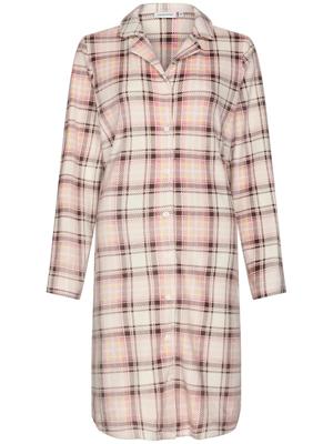 Duurzaam warme fleece doorknoopnachthemd Duurzaam warme fleece doorknoopnachthemd