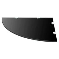 Hoekschap met chromen dragers zwart 45x45 cm glas - thumbnail