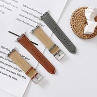 Premium Leather bandje - Donkerbruin - Geschikt voor Apple Watch 38mm / 40mm / 41mm / 42mm - thumbnail