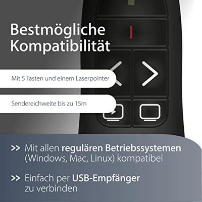 MediaRange MROS220 Draadloze presenter RF Zwart MediaRange MROS220 Draadloze presenter RF Zwart