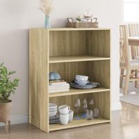 Dressoir 70x41x93 cm bewerkt hout sonoma eikenkleurig - thumbnail