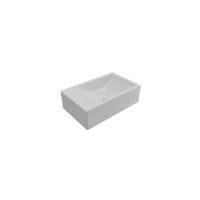 Plieger Fontein Houston 37x23x11 cm Bak Rechts Zonder Kraangat Mat Wit - thumbnail