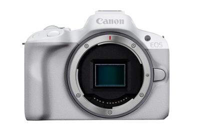 Canon EOS R50, White + RF-S 18-45mm F4.5-6.3 IS STM Wit