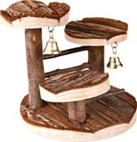 TRIXIE KLAUTERREK MET KLOKJE HAMSTER SCHORSHOUT 14X14X14 CM 2 ST - thumbnail