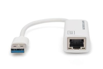 Digitus Netwerk, USB 3.2 Gen 1 (USB 3.0) Adapter [1x USB 3.0 stekker A - 1x RJ45] DN-3023 20.00 cm Afgeschermd