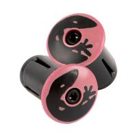 LIZARD SKINS Dsp bar tape plugs - neon pink - thumbnail