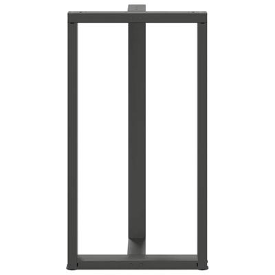 Bartafelpoten 2 st T-vormig 60x35x(110-111) cm staal antraciet - thumbnail