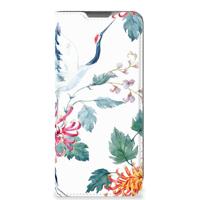 OPPO A77 5G | A57 5G | Hoesje maken | Bird Flowers - thumbnail
