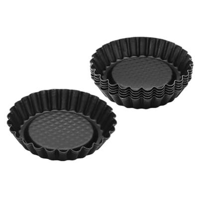Zenker mini vruchtentaartvorm 6 delig black metallic 10cm - thumbnail