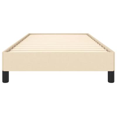 Bedframe zonder matras 90x190 cm stof crèmekleurig
