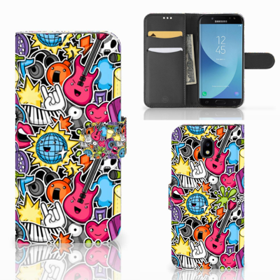 Samsung Galaxy J5 2017 | Wallet Case | met Pasjes | Punk Rock Samsung Galaxy J5 2017 | Wallet Case | met Pasjes | Punk Rock