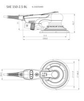Metabo SXE 150-2.5 BL 615025000 Excentrische schuurmachine 350 W - thumbnail