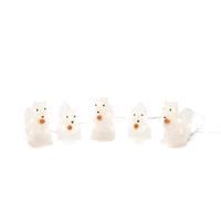 Verlicht kerstfiguur voor buiten - 5 eekhoorns - 40 LEDs - Warm wit - Dimbaar - 12 cm hoog - Kerstverlichting - thumbnail