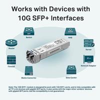 TP-LINK TL-SM5110-LR netwerk transceiver module Vezel-optiek 10000 Mbit/s SFP+ 1310 nm - thumbnail