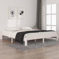 Bedframe massief hout wit 180x200 cm 6FT Super King - thumbnail