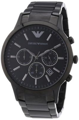 Emporio Emporio Armani Ar2453 zwart chronograaf klassiek roestvrijstalen herenhorloge Emporio Emporio Armani Ar2453 zwart chronograaf klassiek roestvrijstalen herenhorloge
