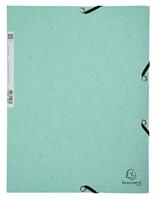Elastomap Exacompta aquarel A4 3 kleppen 400gr glanskarton groen | 25 stuks - thumbnail