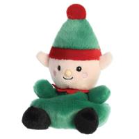 Palm Pals Kerst elf knuffeltje - 13 cm - thumbnail