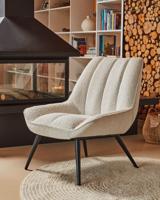 Kave Home Marlina fauteuil fleece Wit - thumbnail