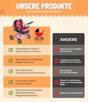 Kleine Poppenwagen Smarty - Confetti Pink - thumbnail