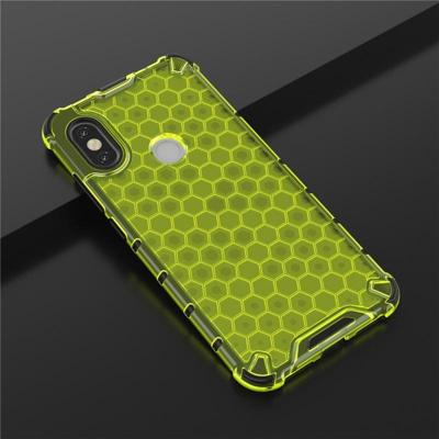 Voor Galaxy A20s shock proof honingraat PC + TPU case (groen)