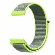 Garmin Approach S12 / S40 / S42 - Sport Loop nylon bandje - Neon groen Garmin Approach S12 / S40 / S42 - Sport Loop nylon bandje - Neon groen
