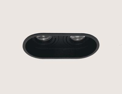 Artdelight 2-lichts inbouwspotRex zwart - DL 880-2 ZW