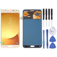 LCD-scherm en digitizer volledige assemblage (TFT-materiaal) voor Galaxy J7 Neo J701F/DS J701M (goud) - thumbnail