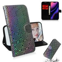 Voor iPhone 11 effen kleur kleurrijke magnetische Buckle horizontale Flip PU lederen draagtas met houder & kaartsleuven & portemonnee & Lanyard (zilve - thumbnail
